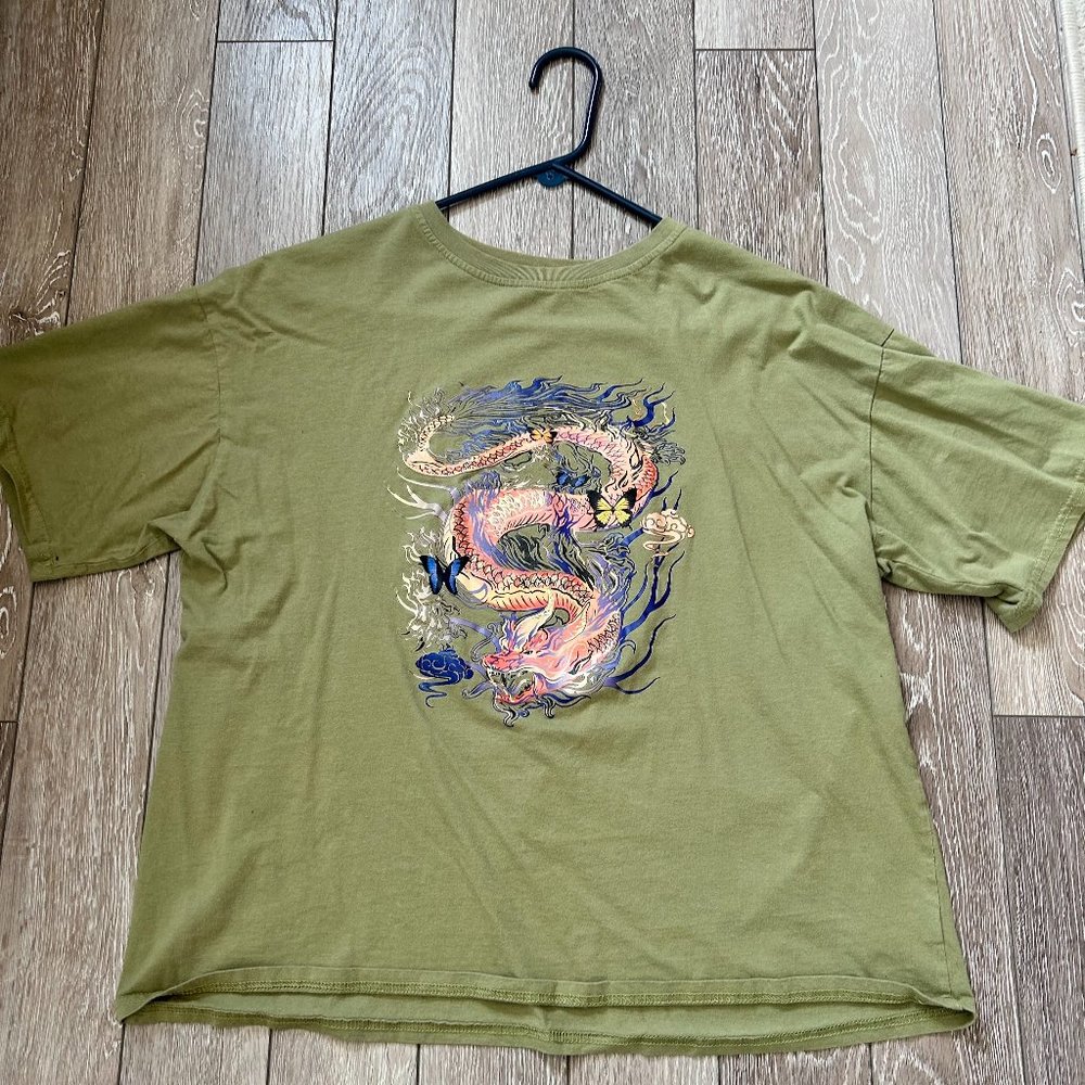 Green Shein Short Sleeve T-Shirt, Small